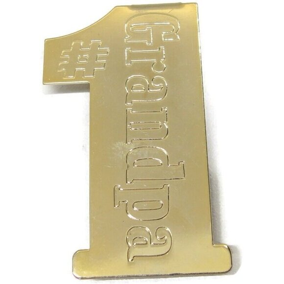 Vintage #1 Grandpa Money Clip Gold Tone Men Wallet ID Credit Card Holder - Picture 5 of 8